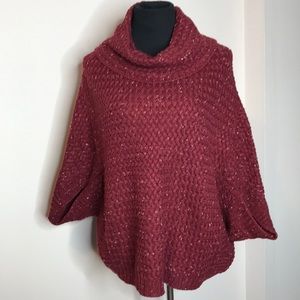 St. John’s Bay burgundy poncho.